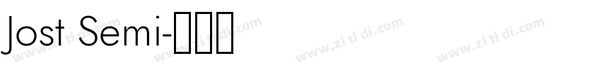 Jost Semi字体转换